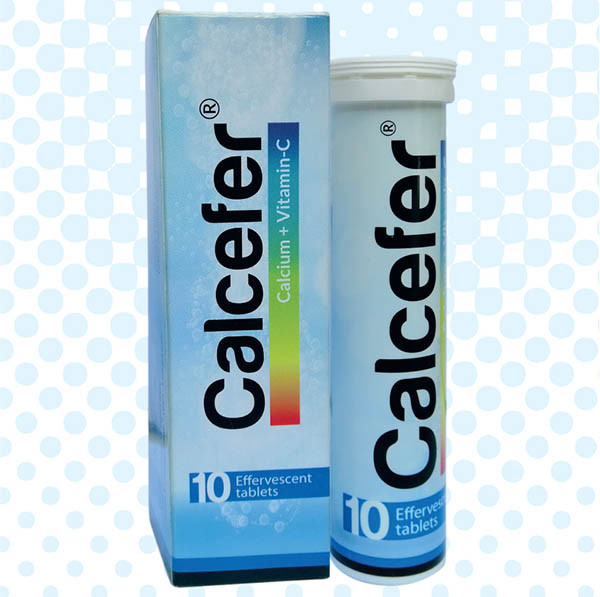 Calcefer Effervescent Tablet 1000 mg+327 mg+500 mg