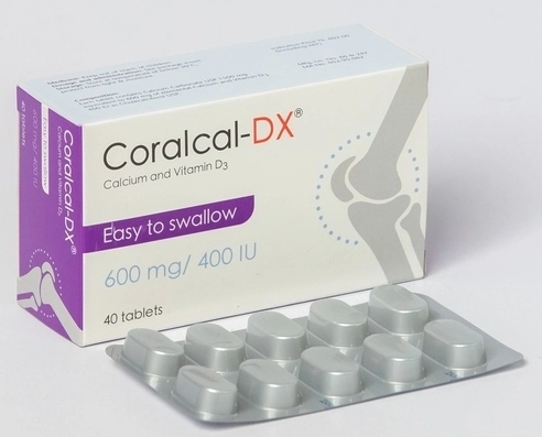 CoralCal-DX Tablet 600 mg+400 IU