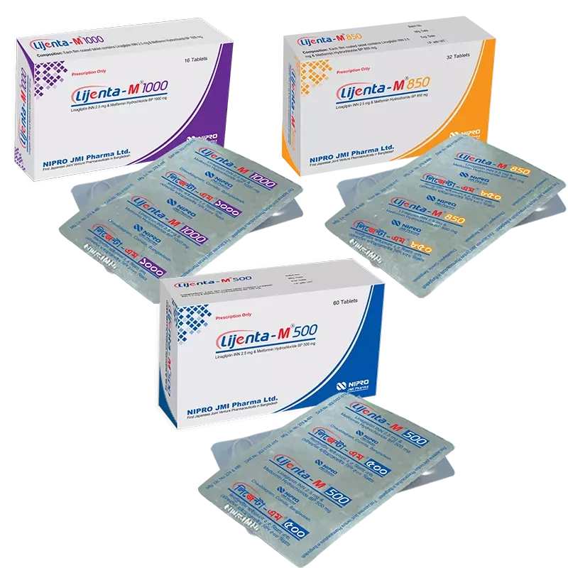 Lijenta-M Tablet 2.5 mg+500 mg