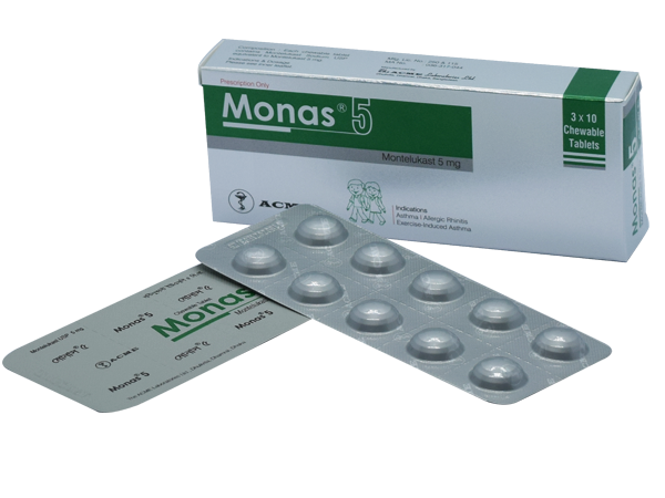 Monas Chewable Tablet 4 mg