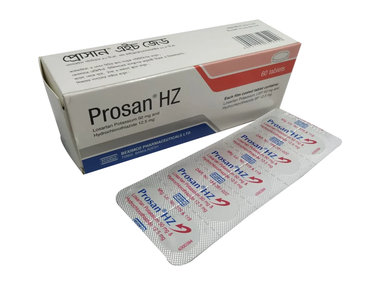 Prosan HZ Tablet 50 mg+12.5 mg