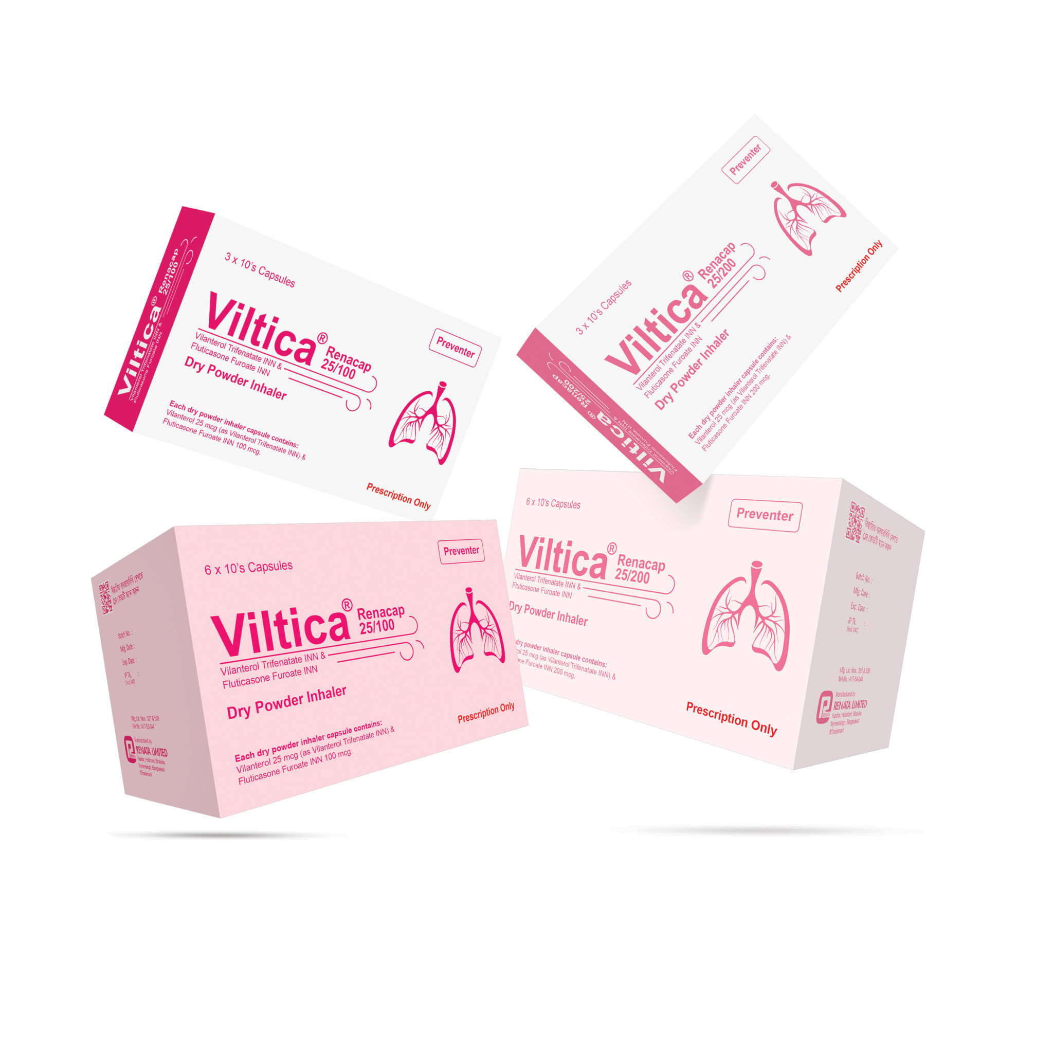 Viltica Inhalation Capsule 25 mcg+100 mcg