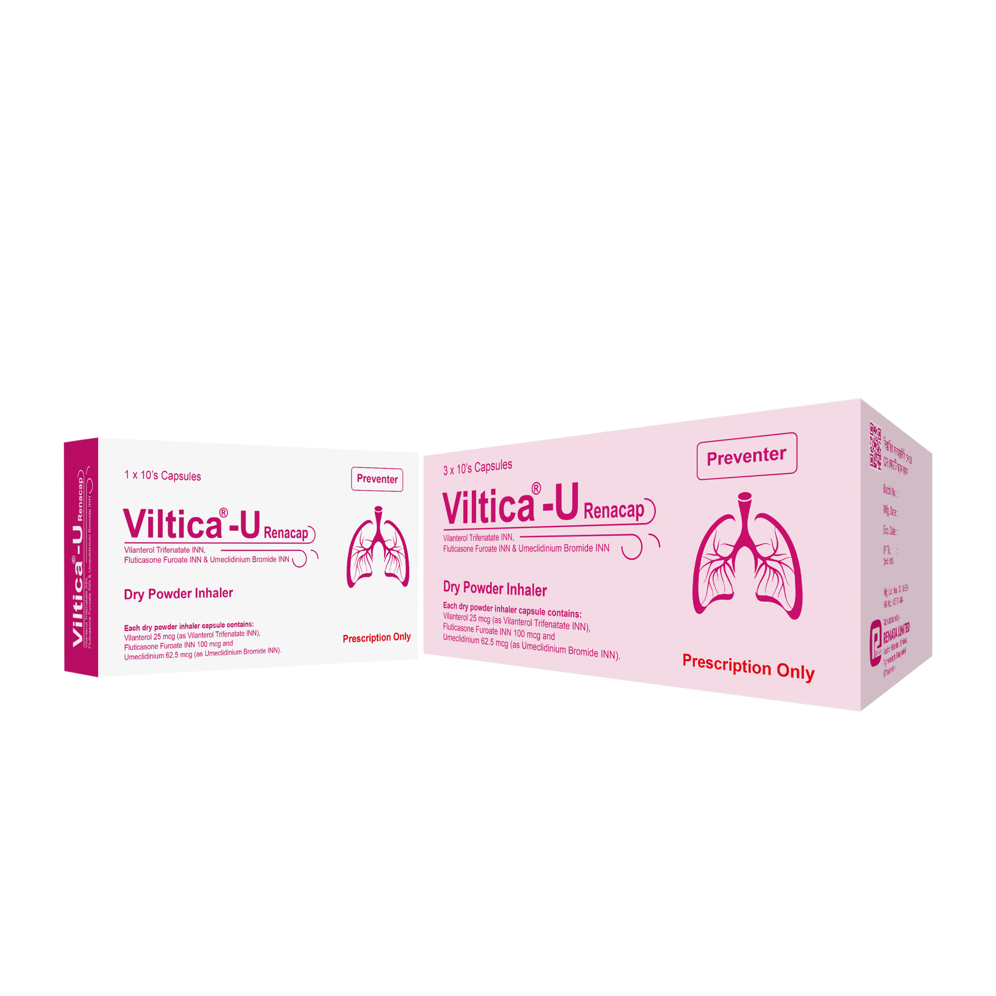 Viltica-U Inhalation Capsule 25 mcg+100 mcg+62.5 mcg