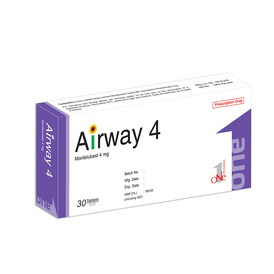 Airway 4 mg Tablet