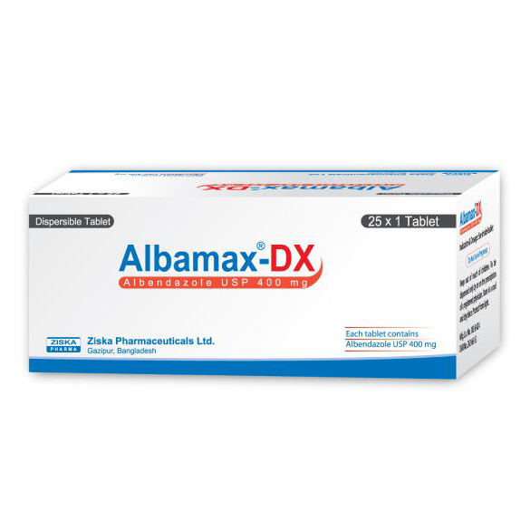 Albamax DS 400 mg Chewable Tablet Albamax DS 400 mg Chewable Tablet