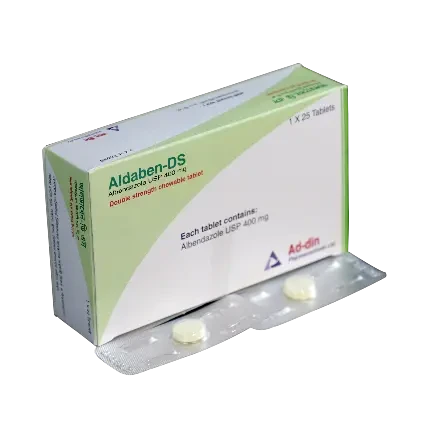 Aldaben-DS 400 mg Chewable Tablet Aldaben-DS 400 mg Chewable Tablet