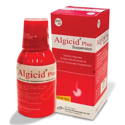 Algicid Plus (500 mg+267 mg+160 mg)/10 ml Oral Suspension
