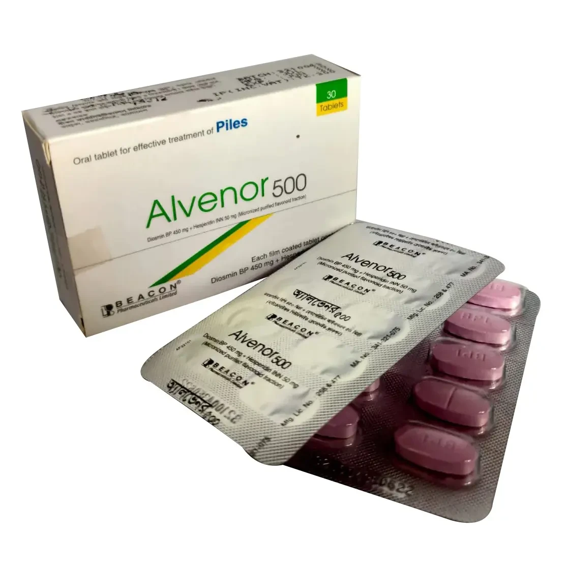 Alvenor 450 mg+50 mg Tablet Alvenor 450 mg+50 mg Tablet
