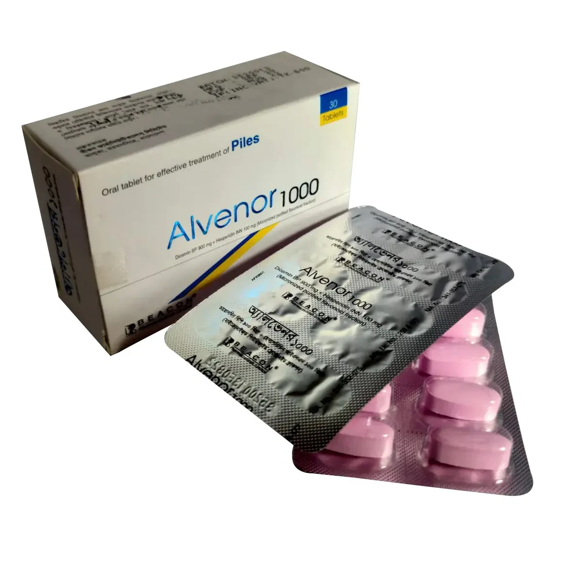 Alvenor 900 mg+100 mg Tablet Alvenor 900 mg+100 mg Tablet