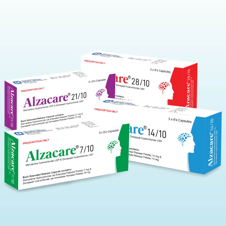 Alzacare 7 mg+10 mg Capsule (Extended Release) Alzacare 7 mg+10 mg Capsule (Extended Release)