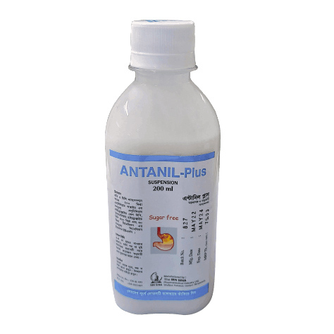 Antanil Plus (200 mg+400 mg+30 mg)/5 ml Oral Suspension