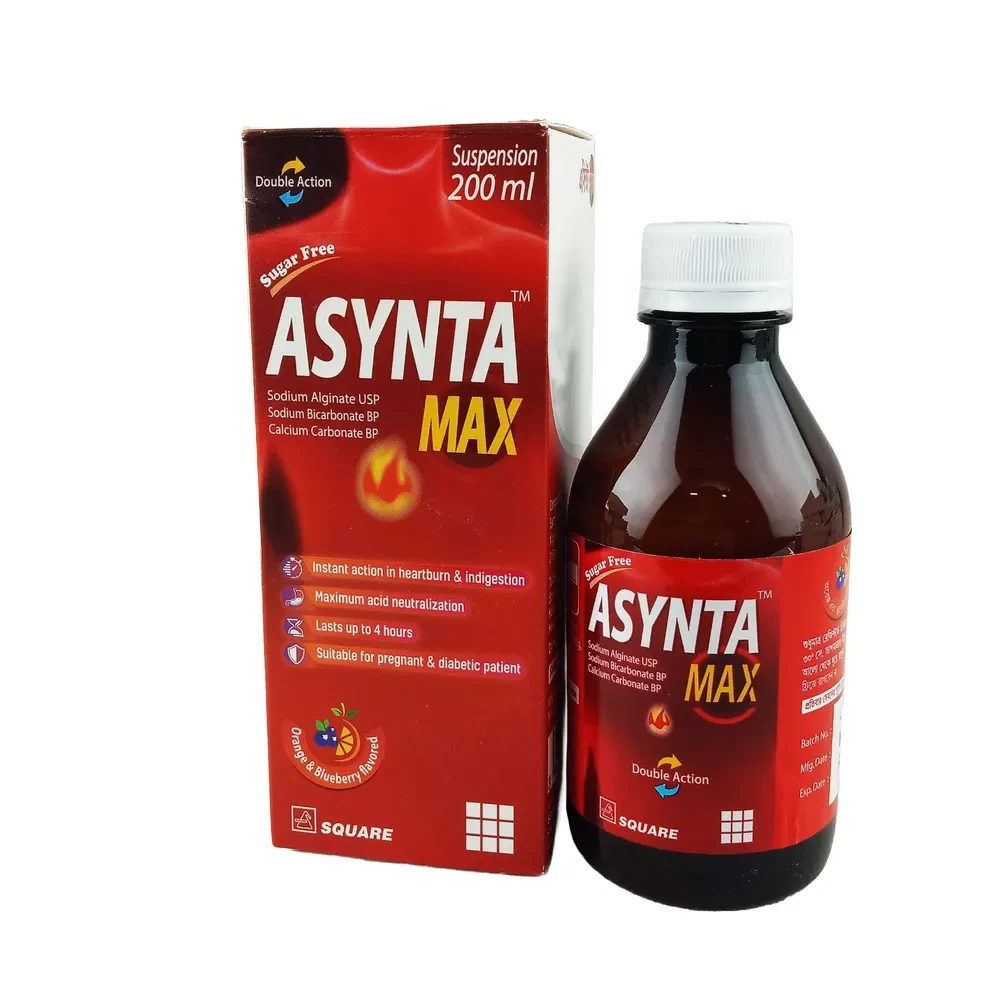 Asynta Max (500 mg+213 mg+325 mg)/10 ml Oral Suspension
