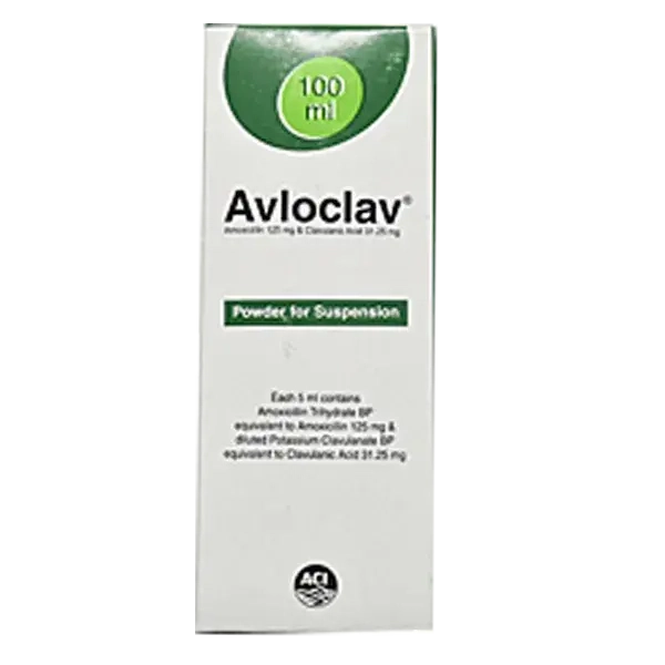 Avloclav (125 mg+31.25 mg)/5 ml Powder for Suspension Avloclav (125 mg+31.25 mg)/5 ml Powder for Suspension