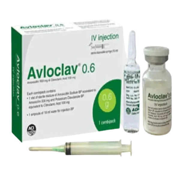 Avloclav (500 mg+100 mg)/10 ml IV Injection Avloclav (500 mg+100 mg)/10 ml IV Injection