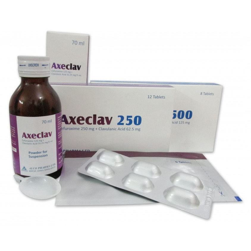 Axeclav 250 mg+62.5 mg Tablet Axeclav 250 mg+62.5 mg Tablet