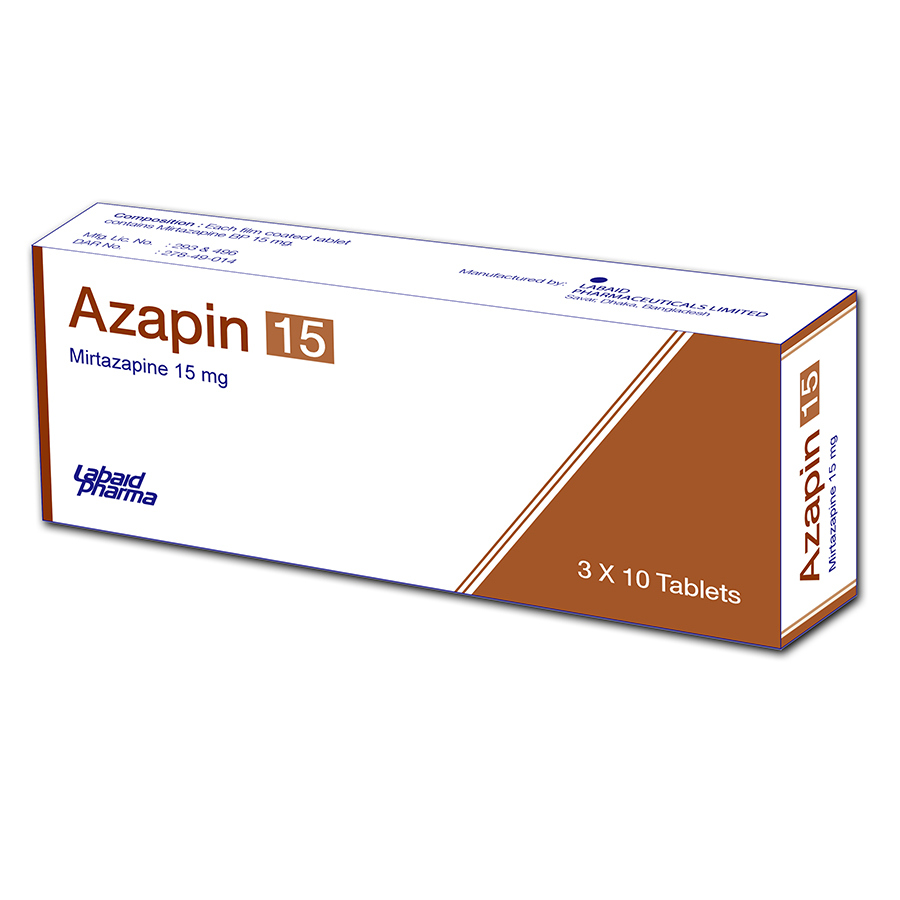 Azapin 15 mg Tablet Azapin 15 mg Tablet