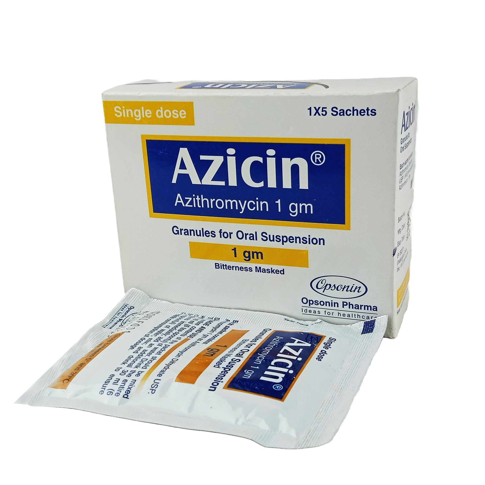 Azicin 1 gm/Sachet Powder for Suspension Azicin 1 gm/Sachet Powder for Suspension