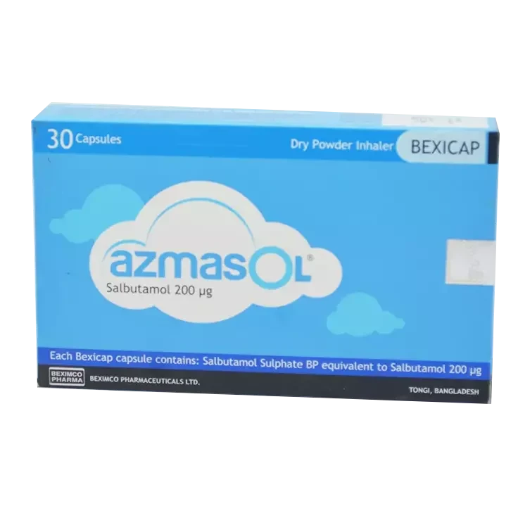 Azmasol 200 mcg Inhalation Capsule Azmasol 200 mcg Inhalation Capsule