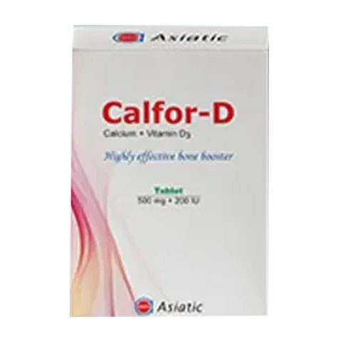 Calfor-D 500 mg+200 IU Tablet Calfor-D 500 mg+200 IU Tablet
