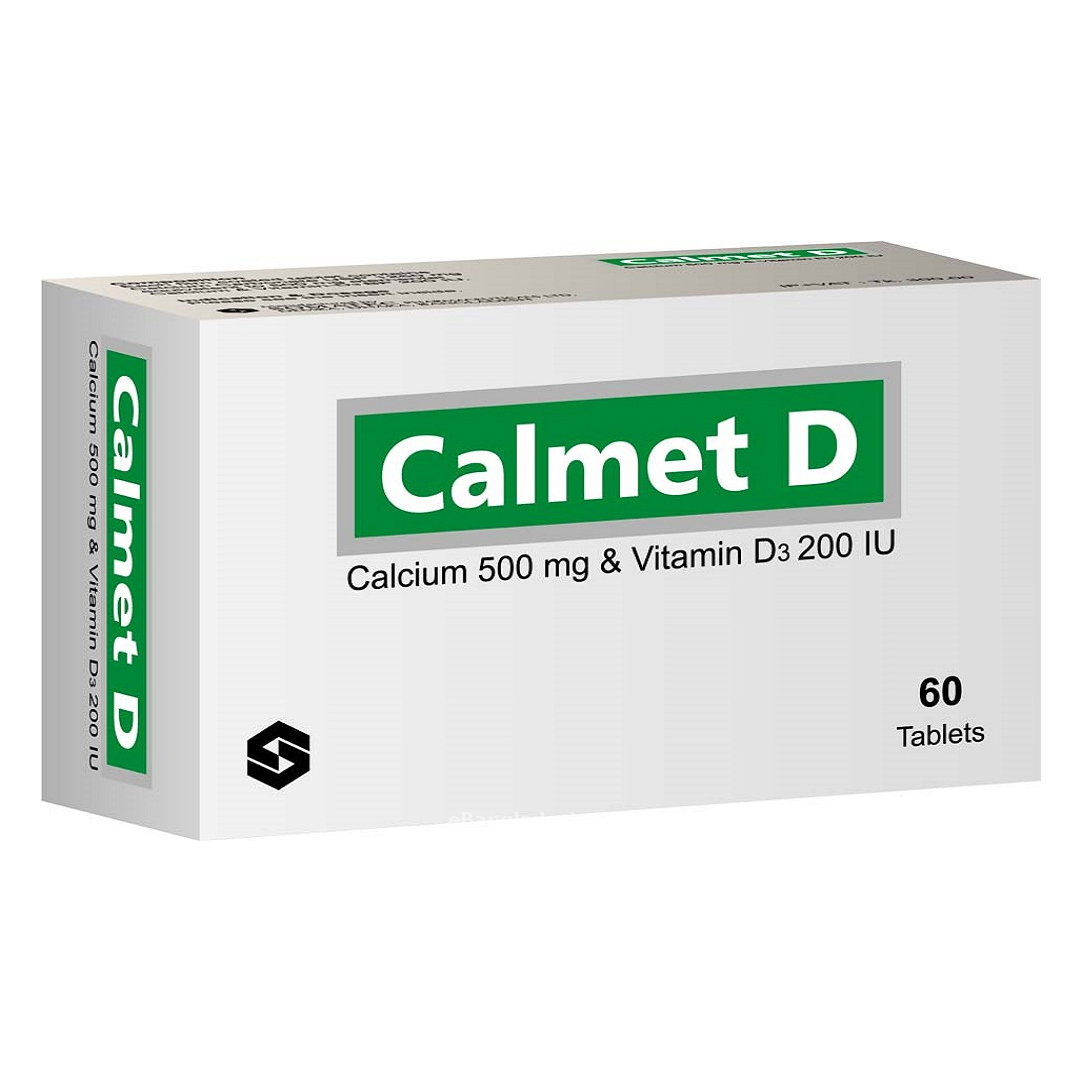 Calmet-D 500 mg+200 IU Tablet Calmet-D 500 mg+200 IU Tablet