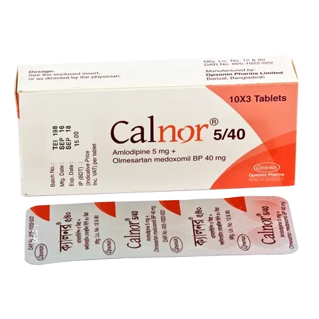 Calnor 5 mg+40 mg Tablet Calnor 5 mg+40 mg Tablet