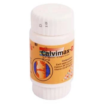 Calvimax D 500 mg+200 IU Tablet Calvimax D 500 mg+200 IU Tablet