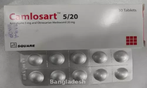 Camlosart 5 mg+40 mg Tablet Camlosart 5 mg+40 mg Tablet