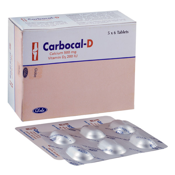 Carbocal-D 500 mg+200 IU Tablet Carbocal-D 500 mg+200 IU Tablet