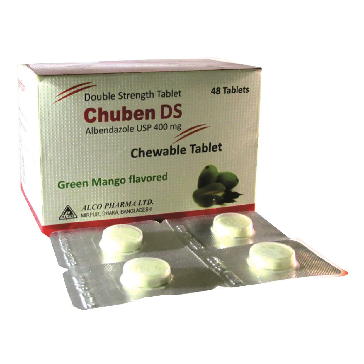 Chuben DS 400 mg Chewable Tablet Chuben DS 400 mg Chewable Tablet