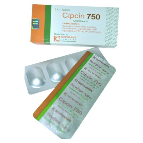 Cipcin 750 mg Tablet Cipcin 750 mg Tablet