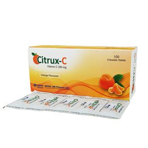 Citrux-C 250 mg Chewable Tablet Citrux-C 250 mg Chewable Tablet