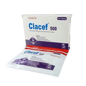 Clacef 500 mg+125 mg Tablet Clacef 500 mg+125 mg Tablet