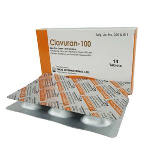 Clavuran 100 mg+62.5 mg Tablet Clavuran 100 mg+62.5 mg Tablet