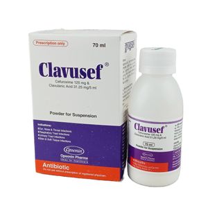 Clavusef (125 mg+31.25 mg)/5 ml Powder for Suspension Clavusef (125 mg+31.25 mg)/5 ml Powder for Suspension