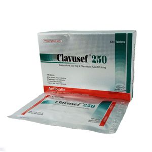 Clavusef 250 mg+62.5 mg Tablet Clavusef 250 mg+62.5 mg Tablet