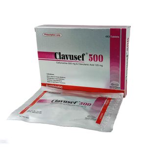 Clavusef 500 mg+125 mg Tablet Clavusef 500 mg+125 mg Tablet