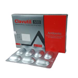 Clavutil 500 mg+125 mg Tablet Clavutil 500 mg+125 mg Tablet