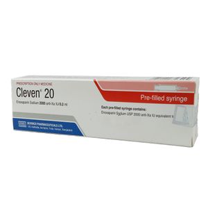 Cleven 8000 Anti-Xa IU/0.8 ml SC Injection Cleven 8000 Anti-Xa IU/0.8 ml SC Injection