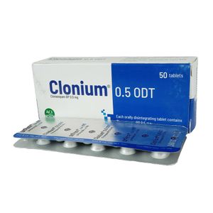 Clonium ODT 0.5 mg Dispersible Tablet Clonium ODT 0.5 mg Dispersible Tablet