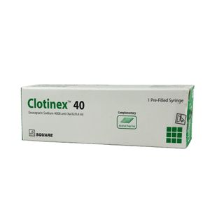 Clotinex 6000 Anti-Xa IU/0.6 ml SC Injection Clotinex 6000 Anti-Xa IU/0.6 ml SC Injection