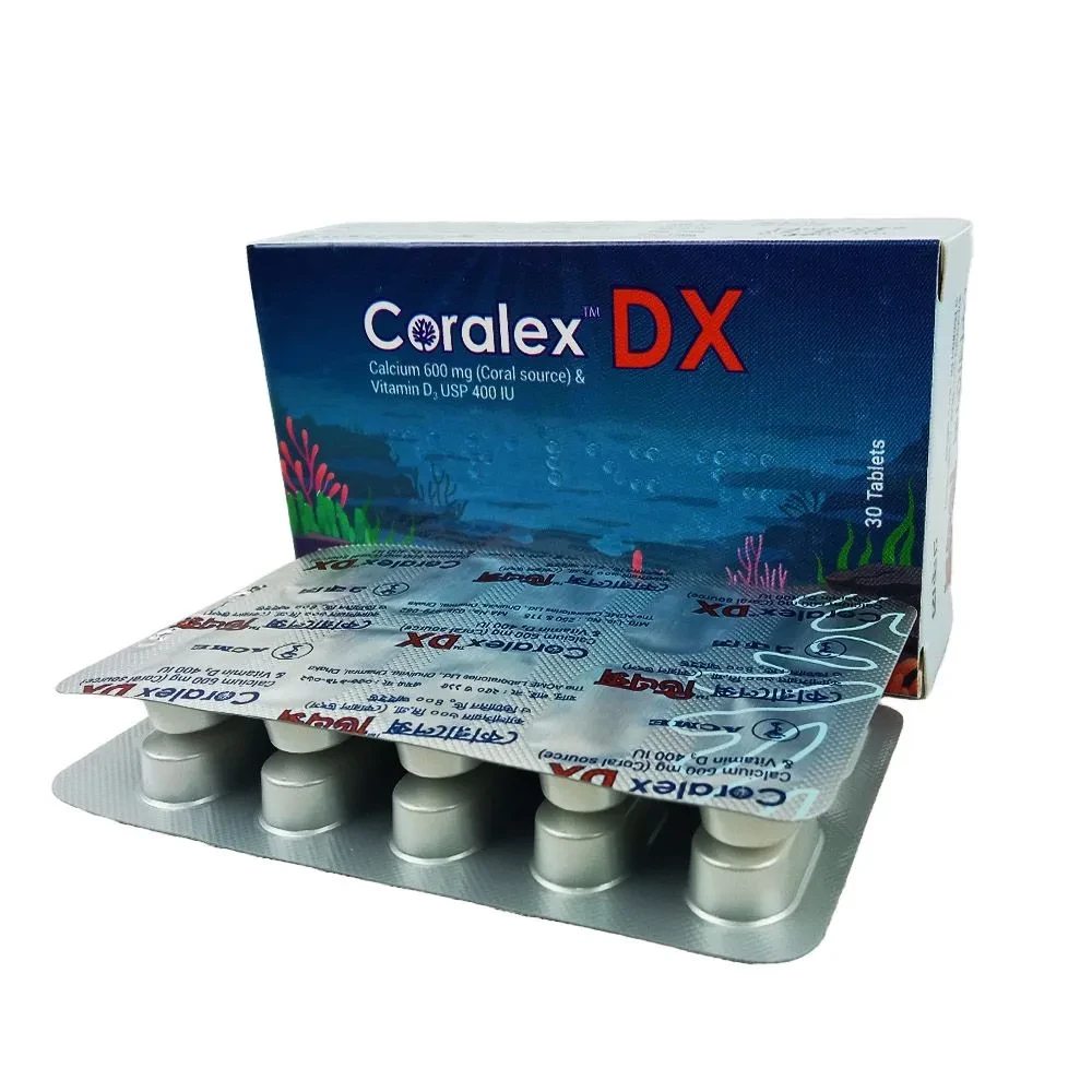 Coralex DX 600 mg+400 IU Tablet