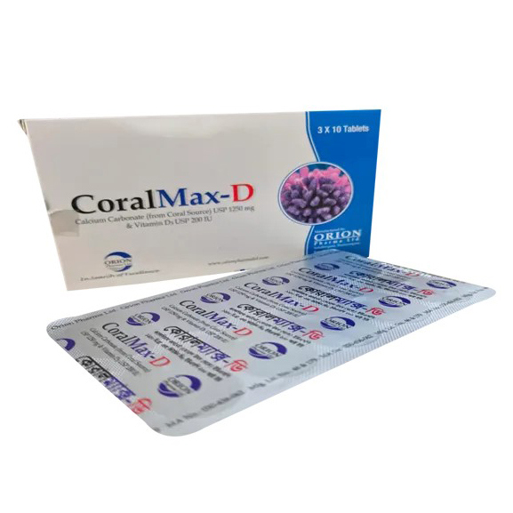 CoralMax-D 500 mg+200 IU Tablet