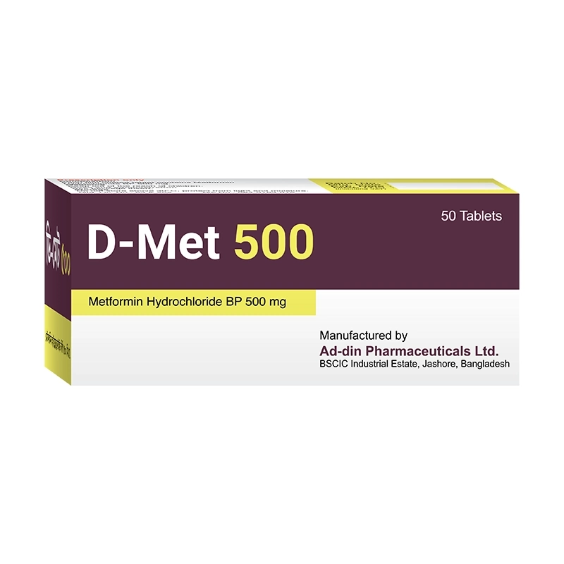 D-Met 500 mg Tablet