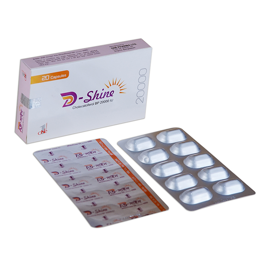 D-Shine 20000 IU Capsule
