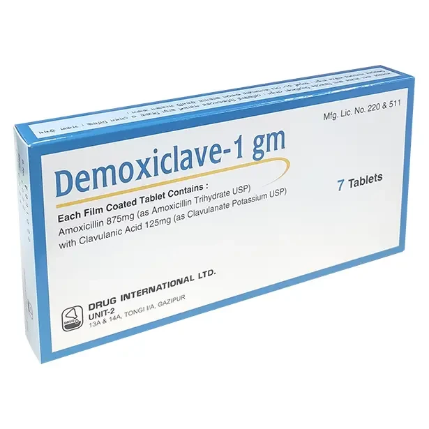 Demoxiclave 875 mg+125 mg Tablet Demoxiclave 875 mg+125 mg Tablet