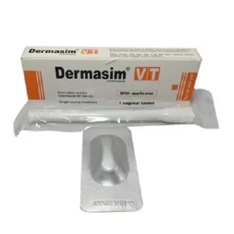 Dermasim VT 500 mg Vaginal Tablet Dermasim VT 500 mg Vaginal Tablet