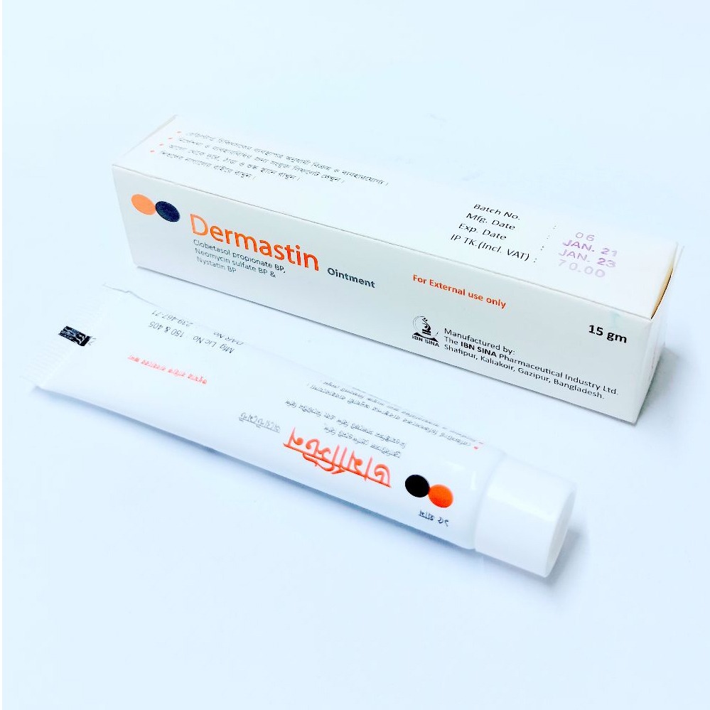 Dermastin (0.5 mg+5 mg+1 Lac IU)/gm Ointment Dermastin (0.5 mg+5 mg+1 Lac IU)/gm Ointment