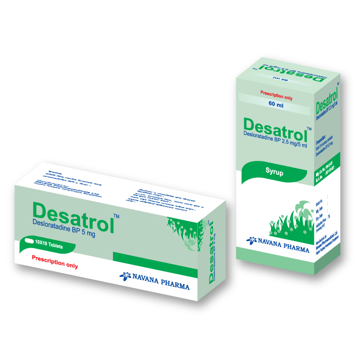 Desatrol 2.5 mg/5 ml Syrup Desatrol 2.5 mg/5 ml Syrup