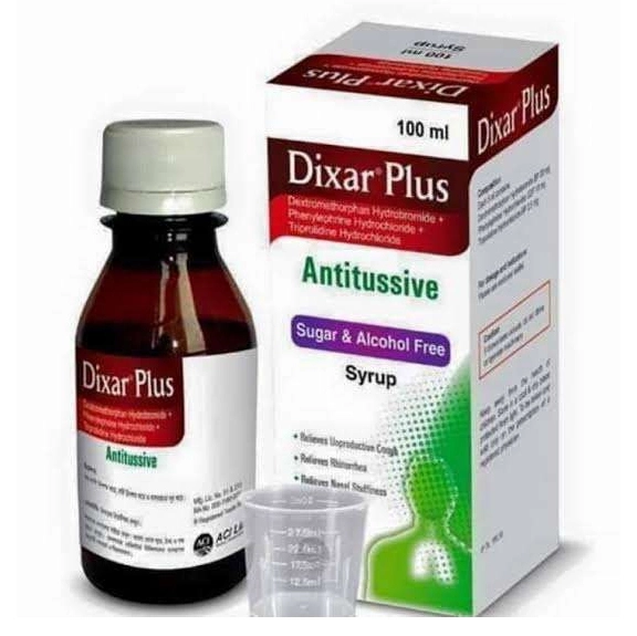 Dixar Plus (20 mg+10 mg+2.5 mg)/5 ml Syrup