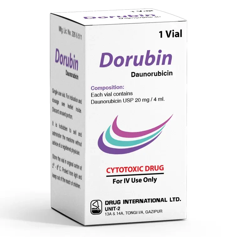 Dorubin 20 mg/4 ml IV Infusion Dorubin 20 mg/4 ml IV Infusion